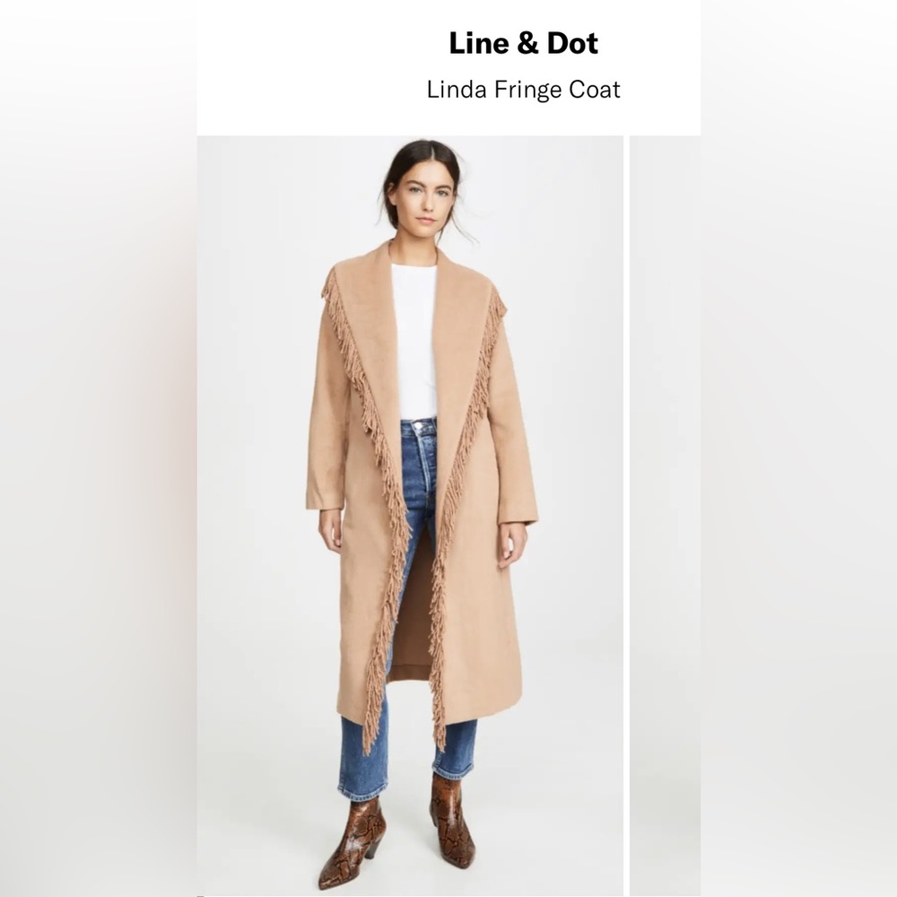 Line & Dot Linda fringe coat